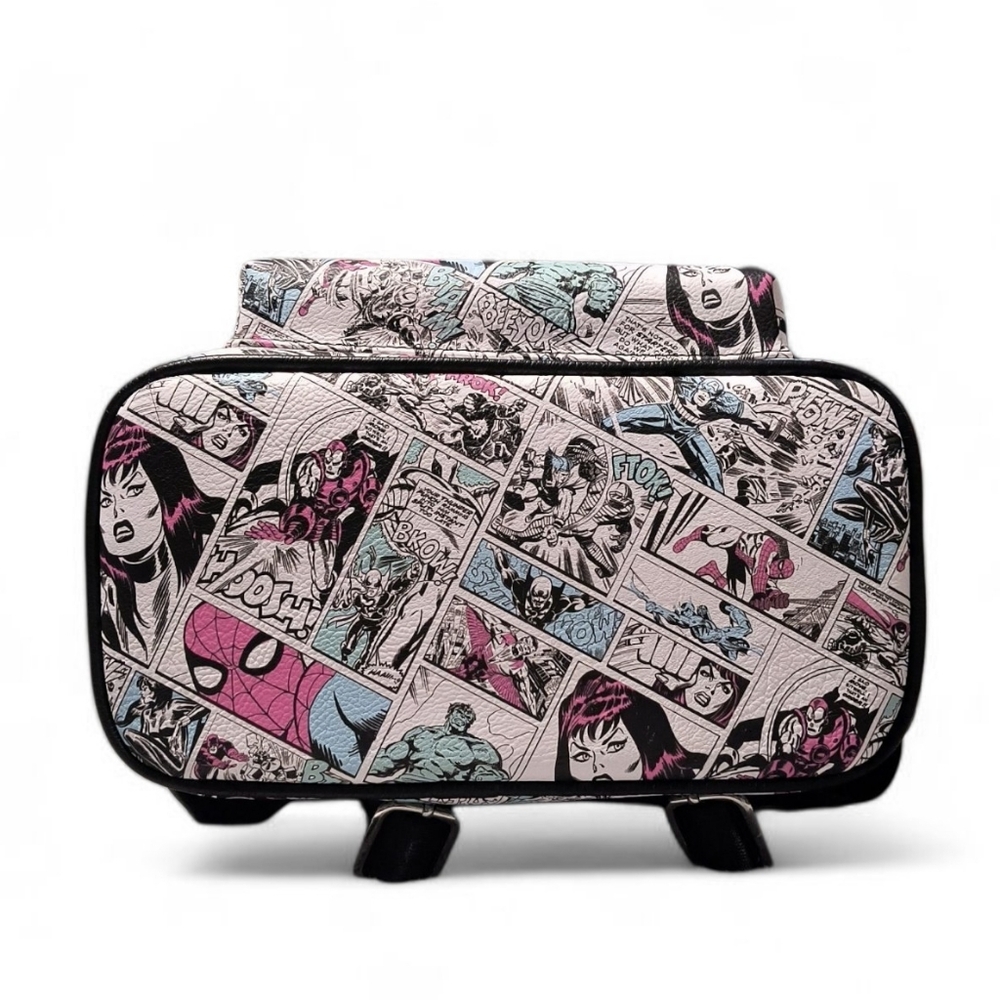 Loungefly Marvel Retro Comics Allover Print Backpack - Picture 6 of 7